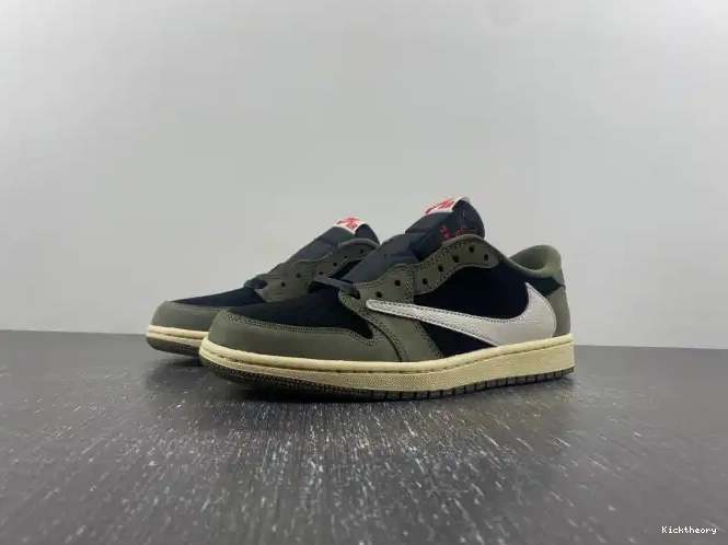 OG TRAVIS 1 SCOTT DM7866-002 X AIR JORDAN 'BLACK LOW SP OLIVE' 0507
